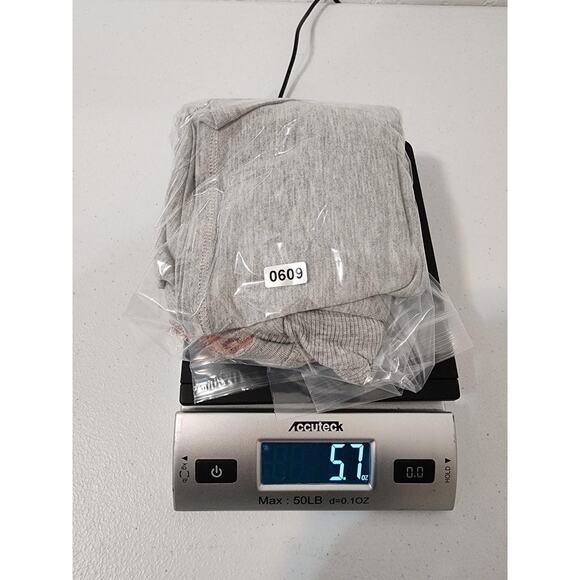 Anthropologie Dolan Shirt Womens Medium Gray Pink Raw Edge Knit Tee Made USA - Picture 10 of 10